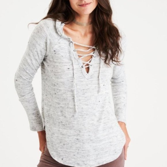 American Eagle Outfitters Tops - American Eagle Soft & Sexy Gray Sweatshirt